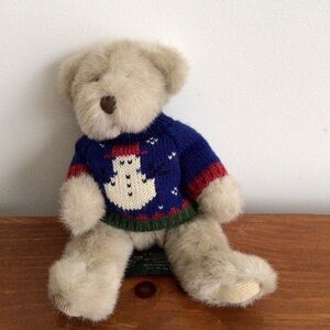 Vintage Russ Birchwood Teddy bear with sweater